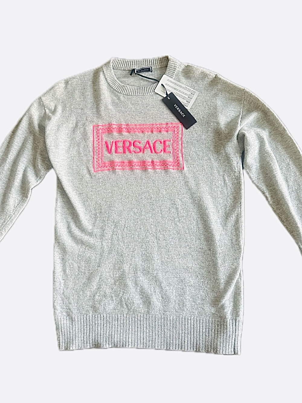 NWT VERSACE Girls Knit Logo Sweater